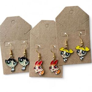 Powerpuff Girls Earrings Set